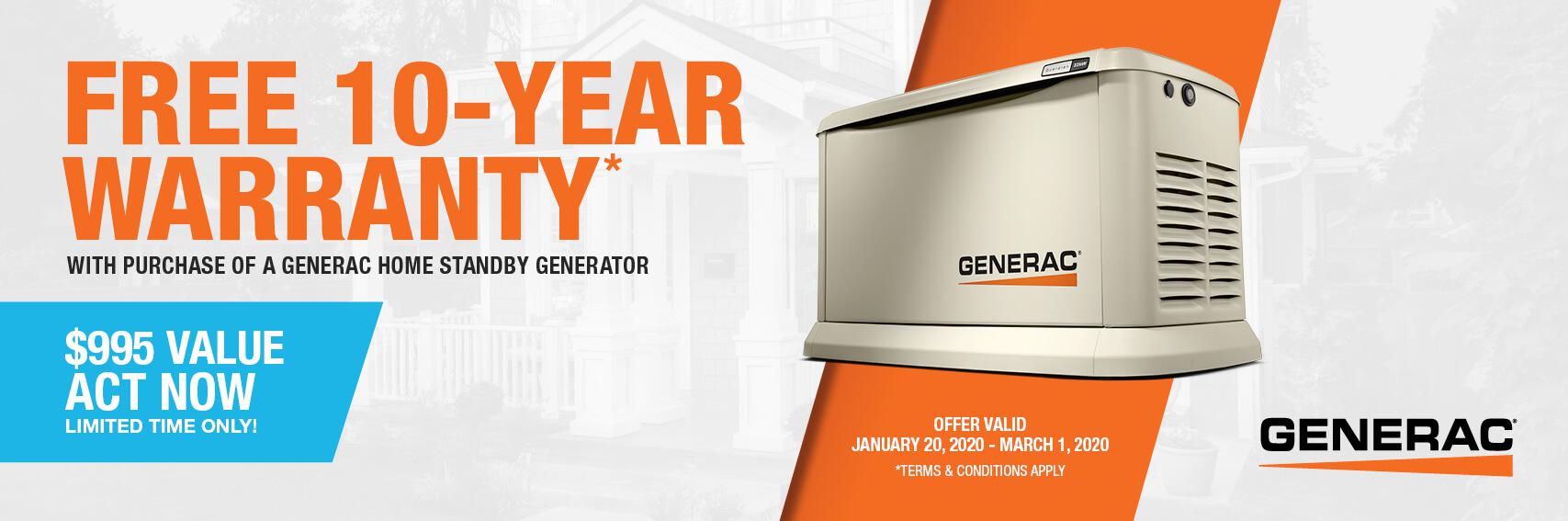 Homestandby Generator Deal | Warranty Offer | Generac Dealer | Skipwith, VA